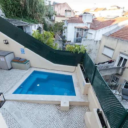 Flh Graca Charming Duplex With Small Pool Appartamento Lisbona
